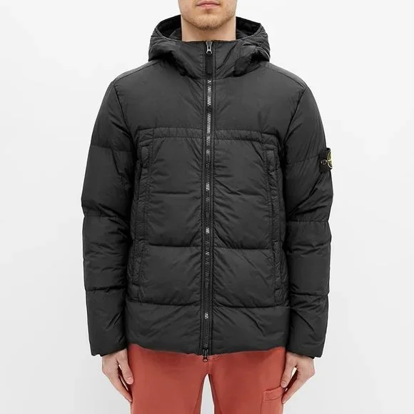 Stone Island Crinkle Reps Down Jacket ‘Black’ - Picture 1 of 11